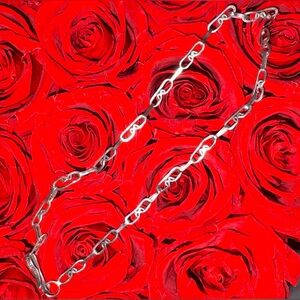 SS Anklet 925 Mexico | Handcrafted Paperclip Silver Chain Anklet Hallmarked